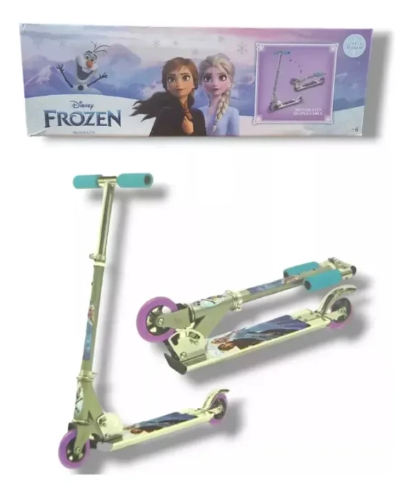 Monopatín Infantil Frozen – Aluminio Plegable 2 Ruedas - Imagen 6
