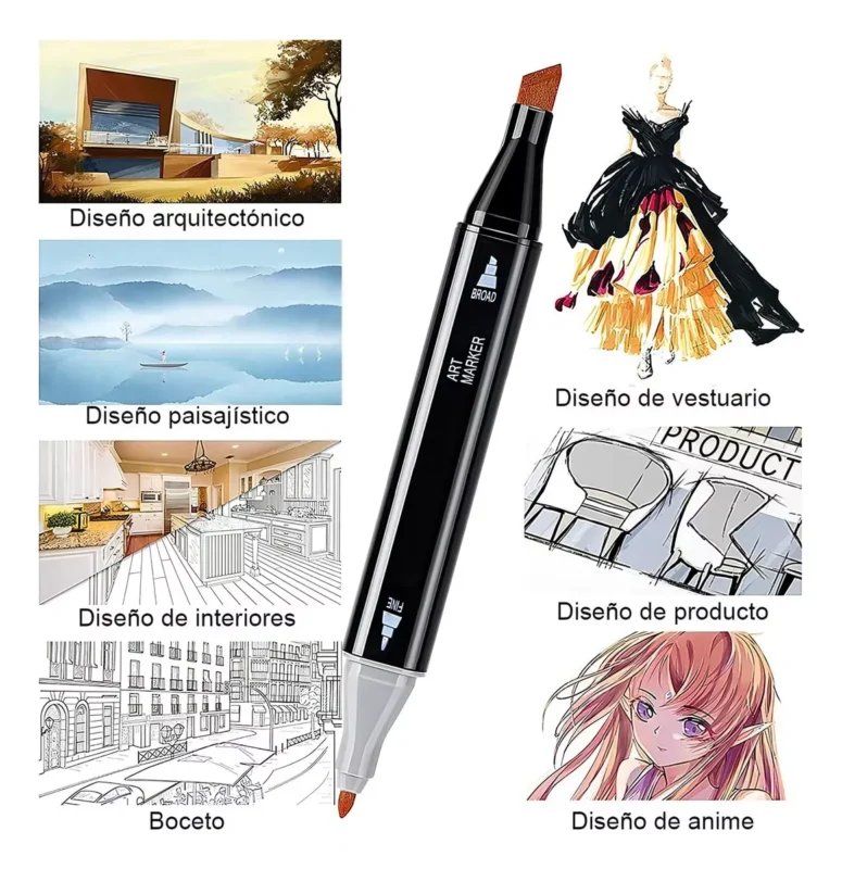 Set de 80 Marcadores Doble Punta Touch Yuzu – Color Vibrant - Imagen 5