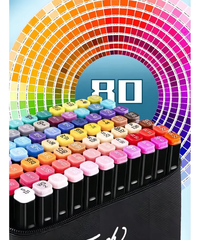 Set de 80 Marcadores Doble Punta Touch Yuzu – Color Vibrant - Imagen 2