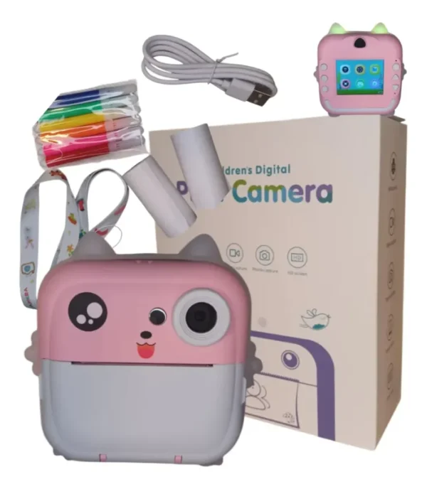 Cámara de Fotos Portátil HD con Impresora Térmica – Infantil - Imagen 6