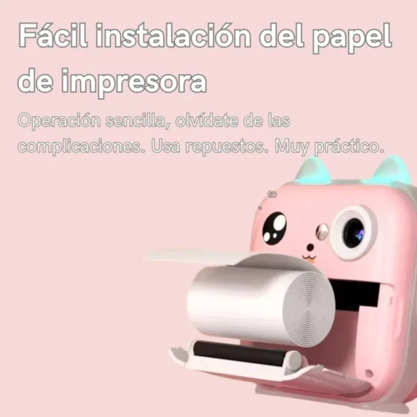 Cámara de Fotos Portátil HD con Impresora Térmica – Infantil - Imagen 7