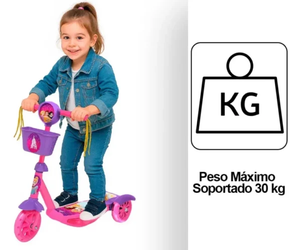 Monopatín Infantil Princesas con Luz y Sonido - Imagen 3