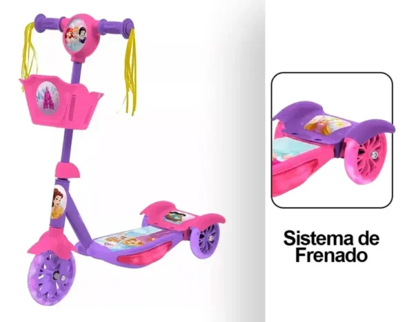 Monopatín Infantil Princesas con Luz y Sonido - Imagen 8
