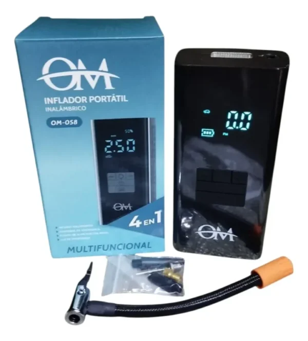 Inflador Portátil Inalámbrico OM-058